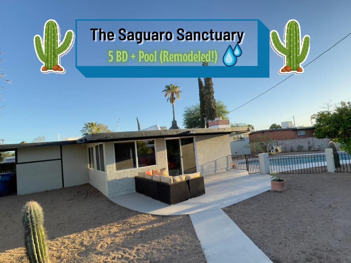 Private Home - Heated Pool, Billiards, Darts, Foosball, Fireplace, 5 Smart Tvs, Bbq, Cotton Bedding - The Saguaro Sanctuary, Pool Heat Optional Tucson Eksteriør billede