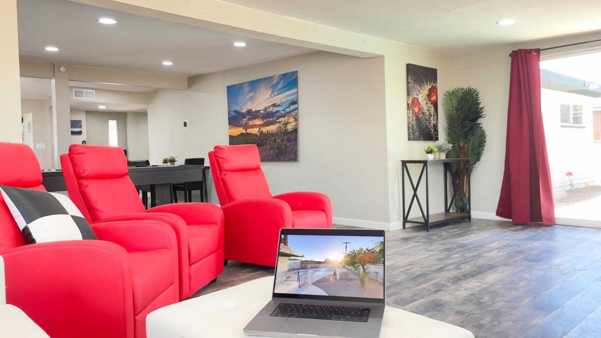 Private Home - Heated Pool, Billiards, Darts, Foosball, Fireplace, 5 Smart Tvs, Bbq, Cotton Bedding - The Saguaro Sanctuary, Pool Heat Optional Tucson Eksteriør billede